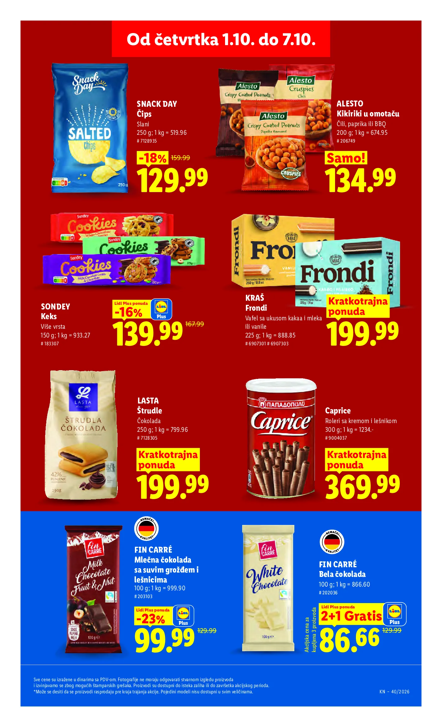 Lidl katalog akcija strana 33 – važi od 1.10. do 7.10.2026.