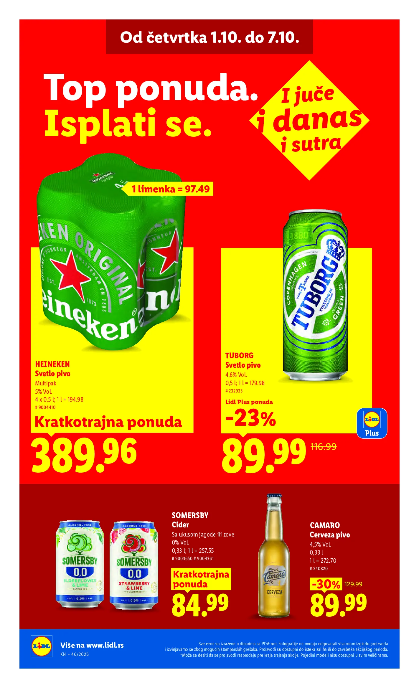 Lidl katalog akcija strana 34 – važi od 1.10. do 7.10.2026.