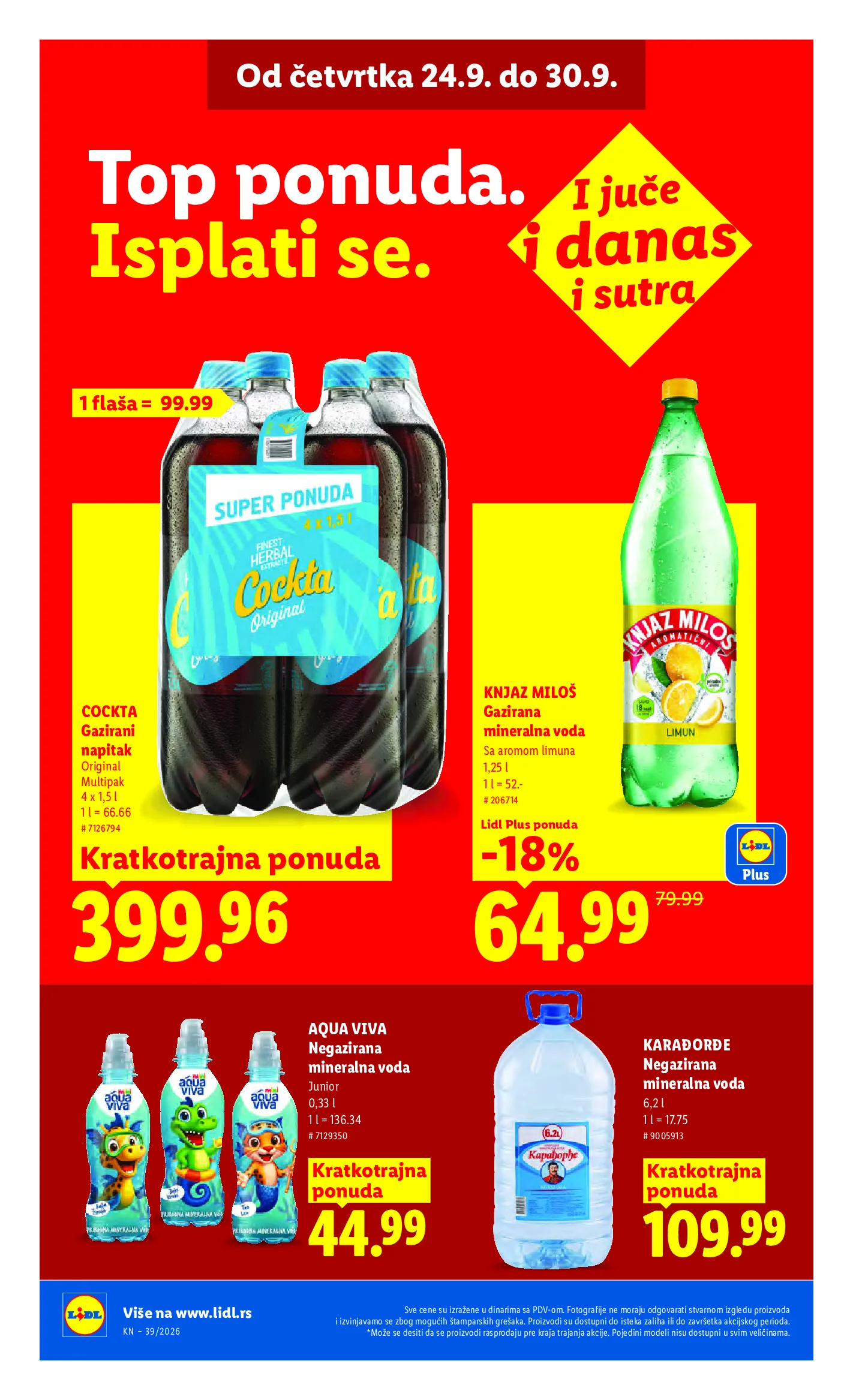 Lidl katalog akcija strana 36 – važi od 24.9. do 30.9.2026.