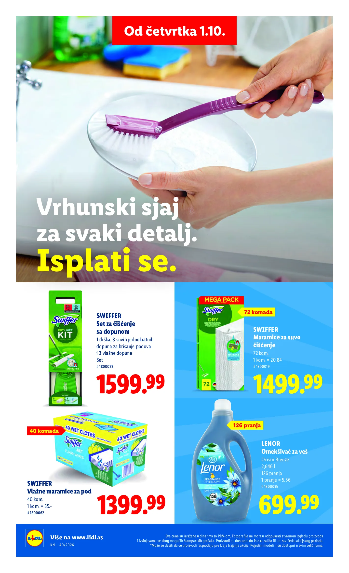 Lidl katalog akcija strana 38 – važi od 1.10. do 7.10.2026.