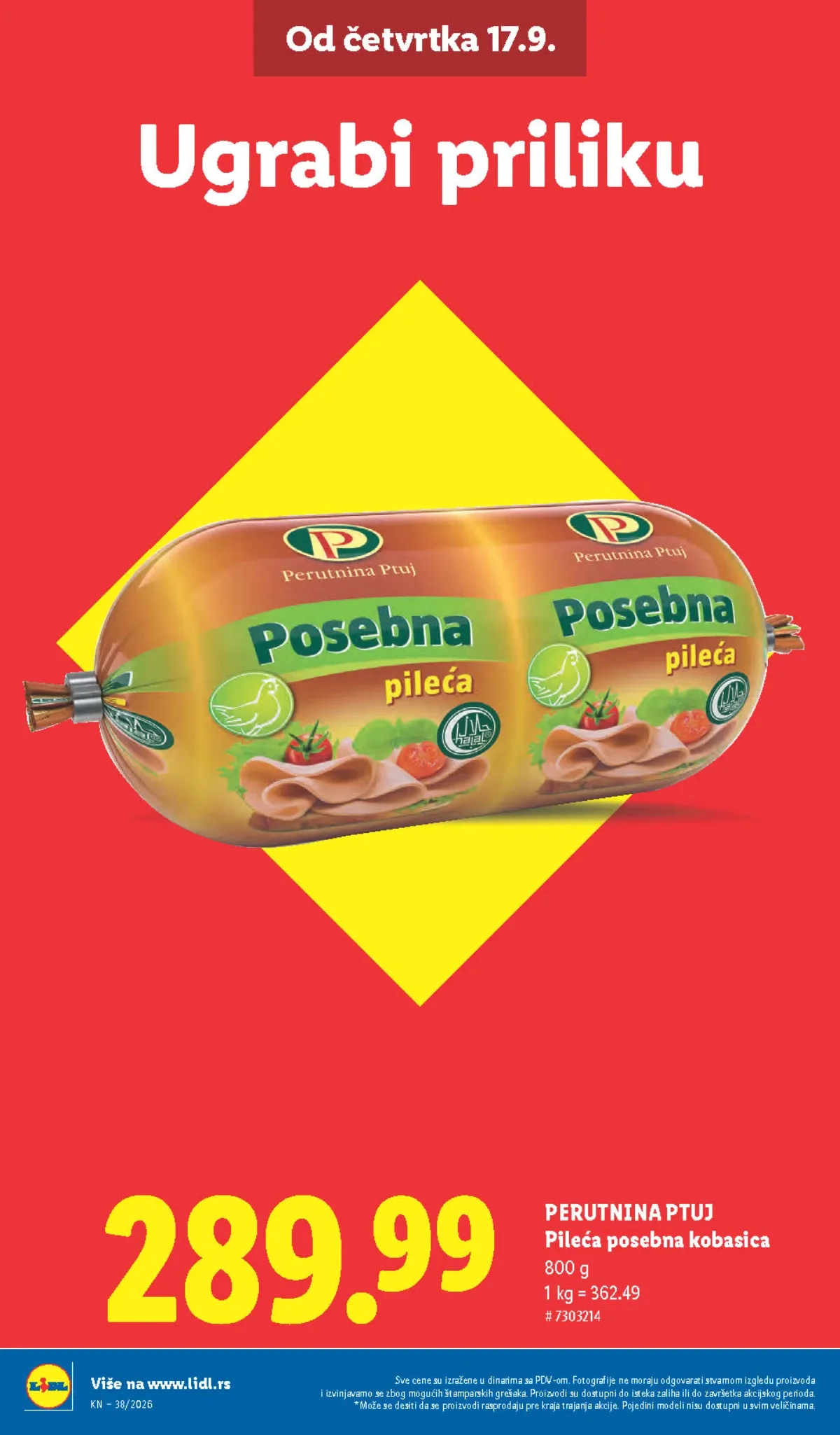Lidl katalog akcija strana 4 – važi od 17.9. do 23.9.2026.