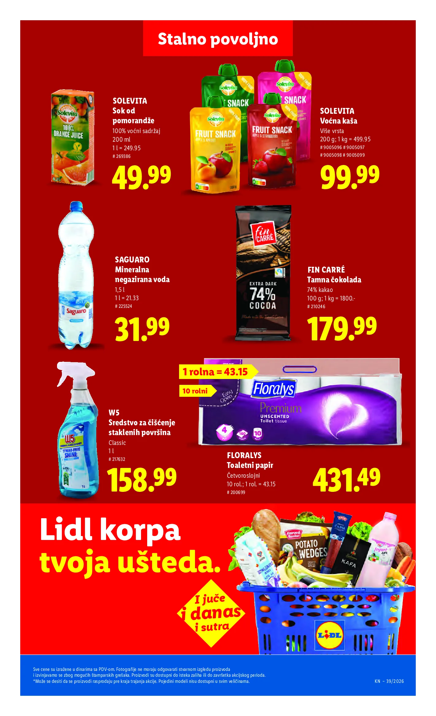 Lidl katalog akcija strana 43 – važi od 24.9. do 30.9.2026.