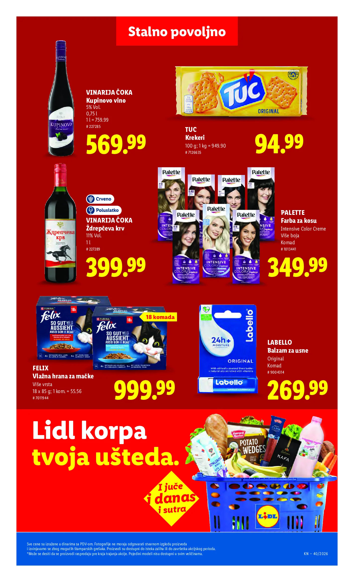Lidl katalog akcija strana 49 – važi od 1.10. do 7.10.2026.