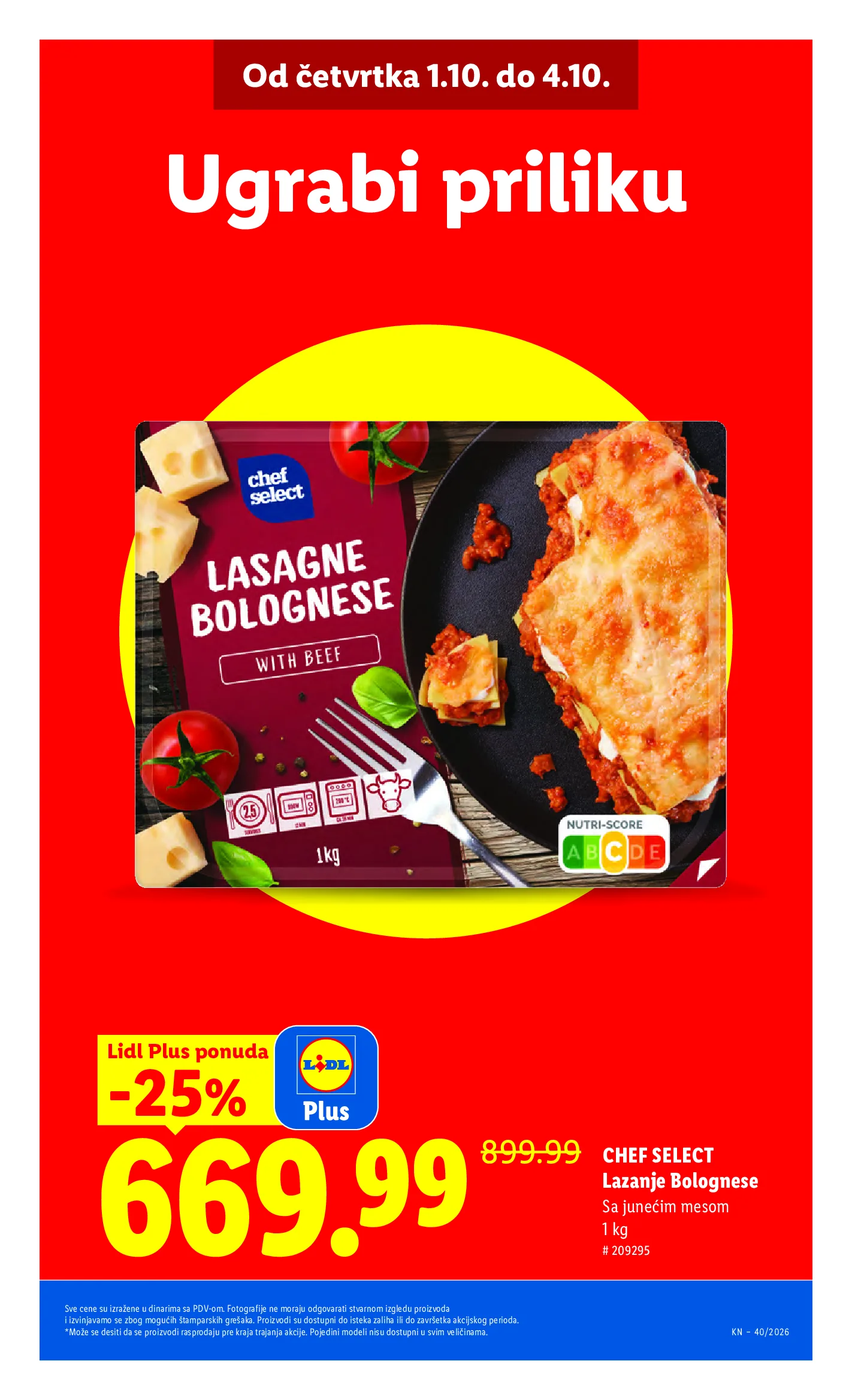 Lidl katalog akcija strana 5 – važi od 1.10. do 7.10.2026.