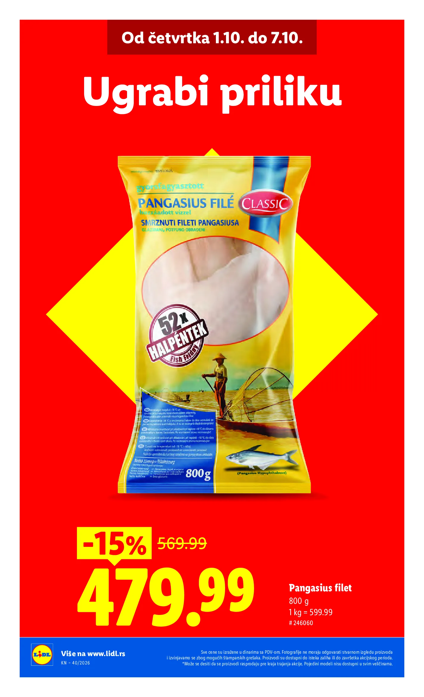 Lidl katalog akcija strana 6 – važi od 1.10. do 7.10.2026.