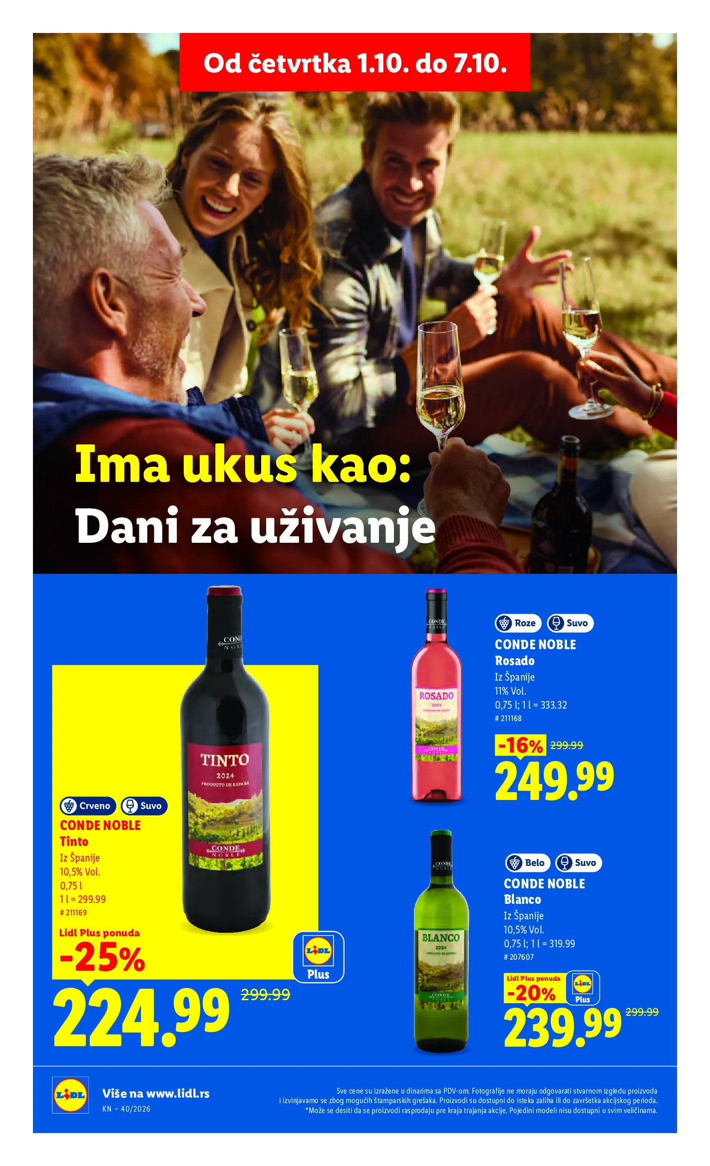 Lidl katalog akcija strana 66 – važi od 1.10. do 7.10.2026.