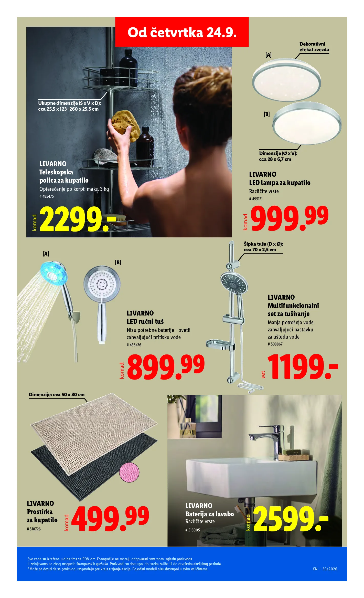 Lidl katalog akcija strana 69 – važi od 24.9. do 30.9.2026.