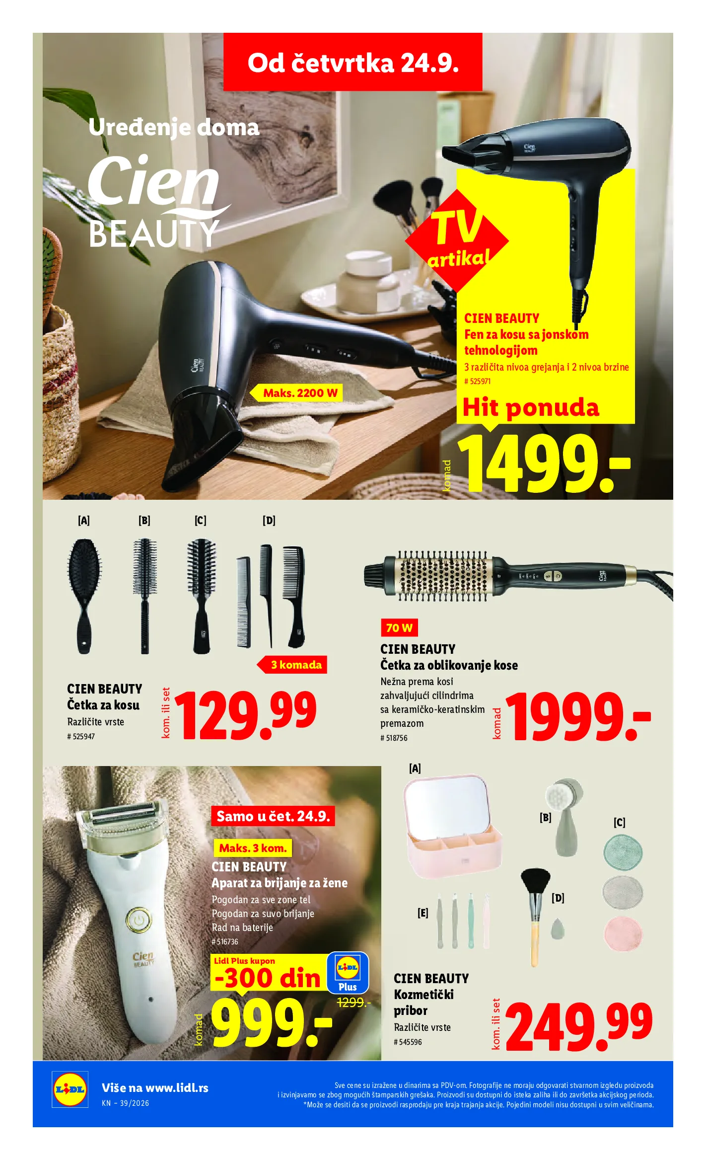 Lidl katalog akcija strana 70 – važi od 24.9. do 30.9.2026.