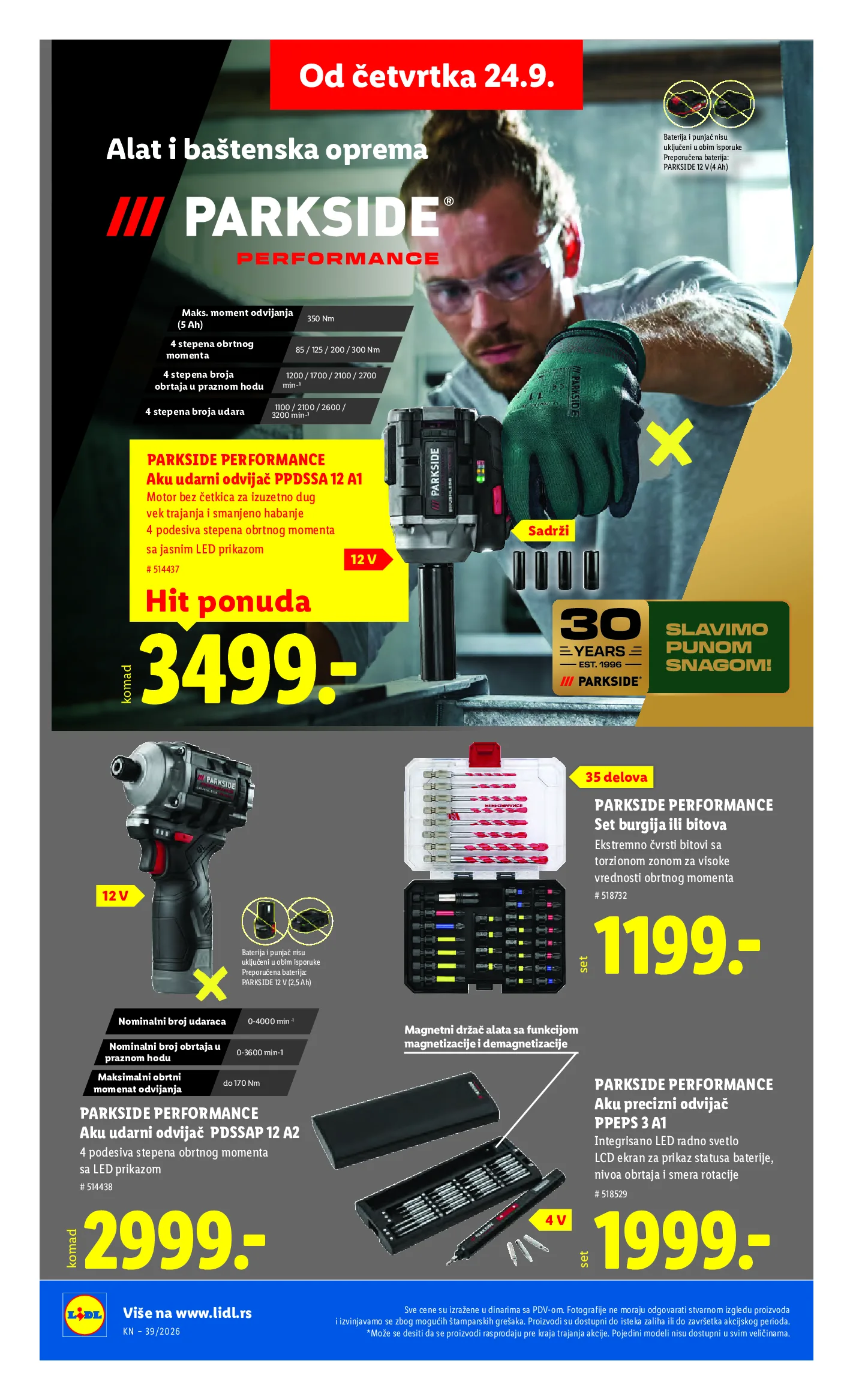 Lidl katalog akcija strana 72 – važi od 24.9. do 30.9.2026.