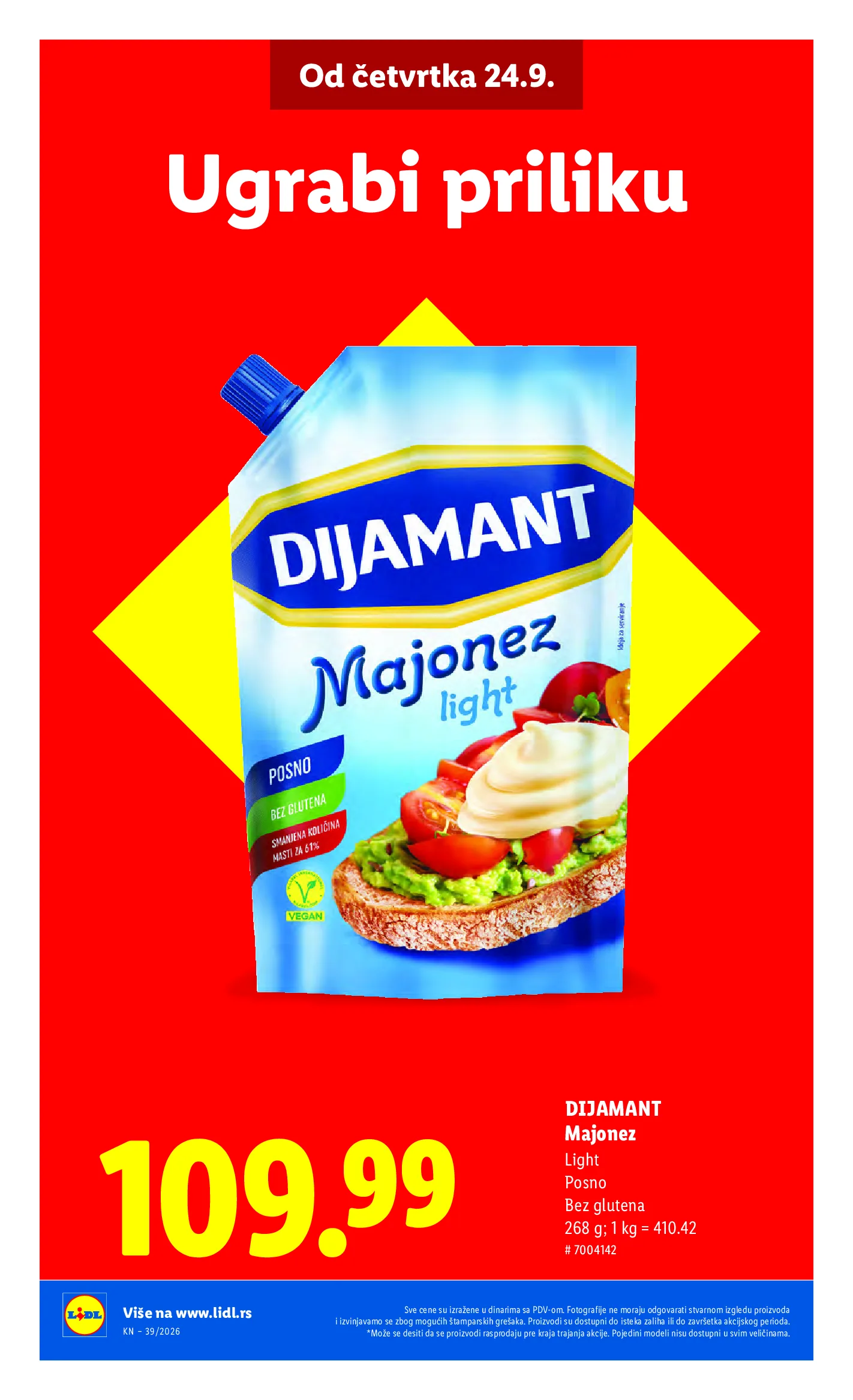 Lidl katalog akcija strana 8 – važi od 24.9. do 30.9.2026.