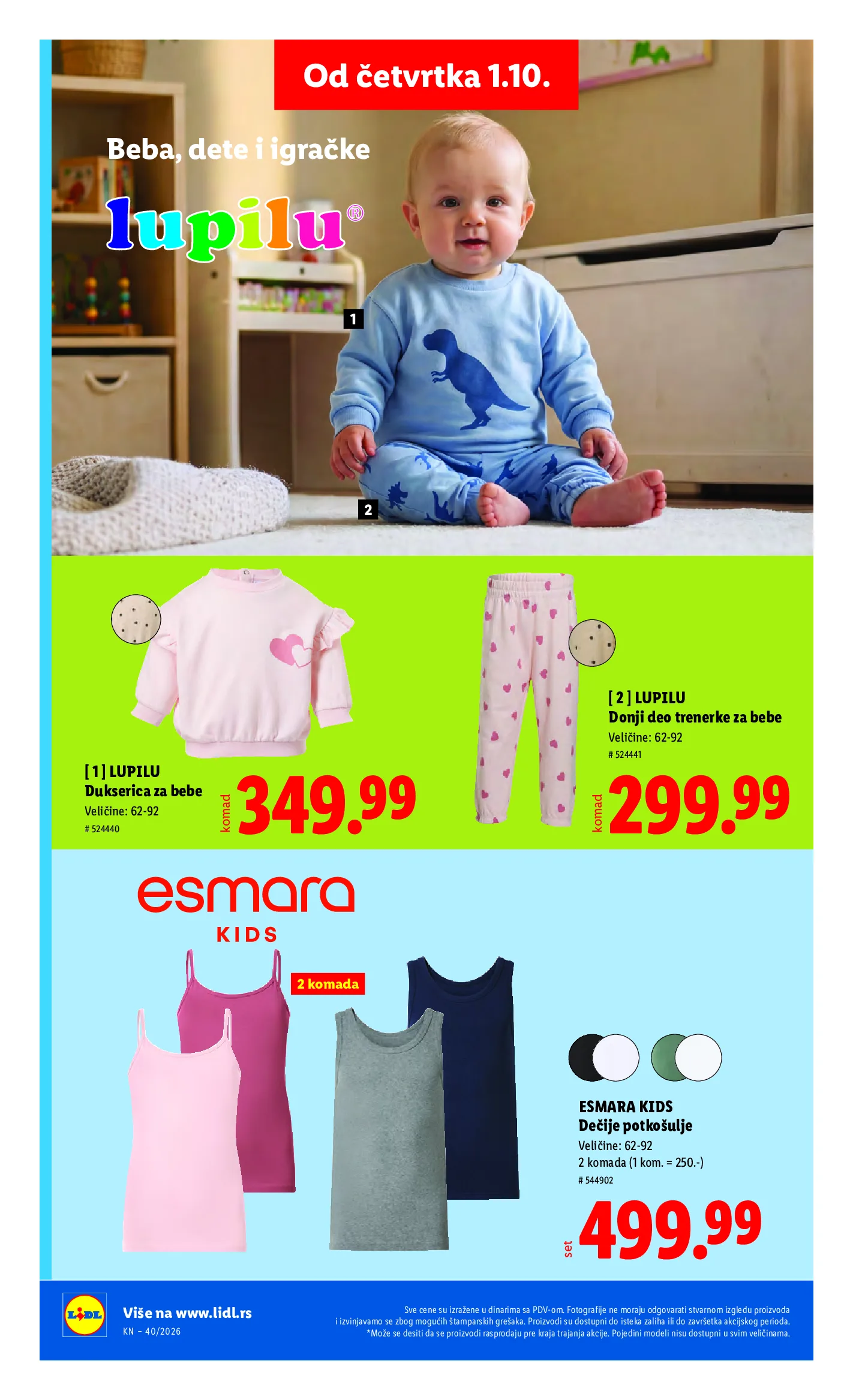 Lidl katalog akcija strana 82 – važi od 1.10. do 7.10.2026.