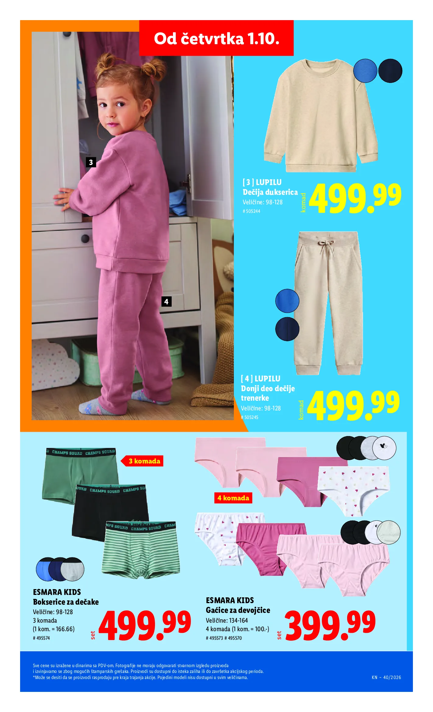 Lidl katalog akcija strana 83 – važi od 1.10. do 7.10.2026.