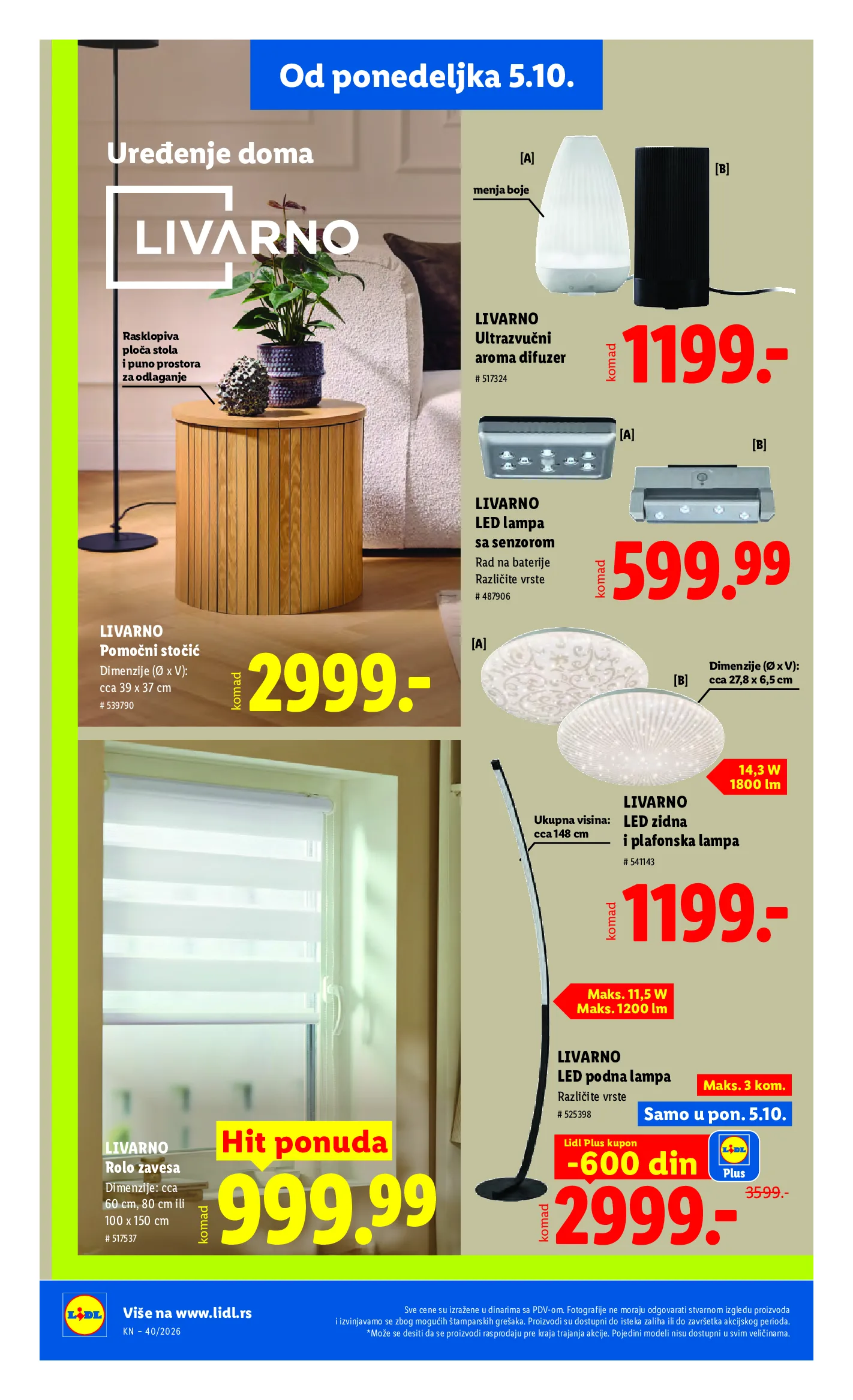 Lidl katalog akcija strana 86 – važi od 1.10. do 7.10.2026.