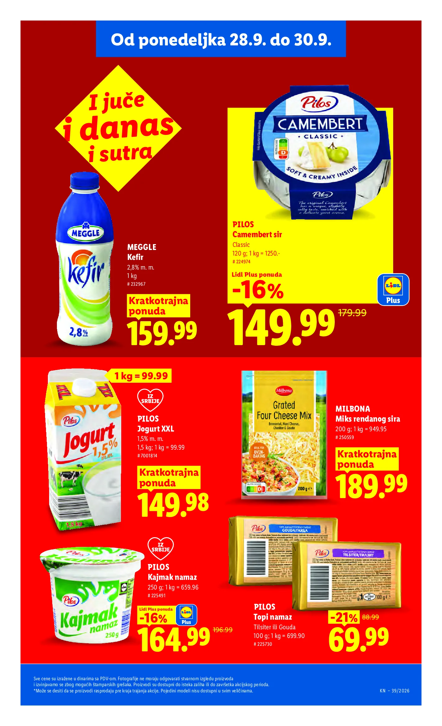 Lidl katalog akcija strana 95 – važi od 24.9. do 30.9.2026.