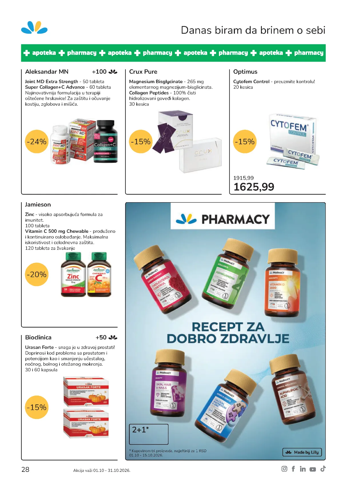 Lilly katalog akcija strana 28 – važi od 1.10. do 31.10.2026.