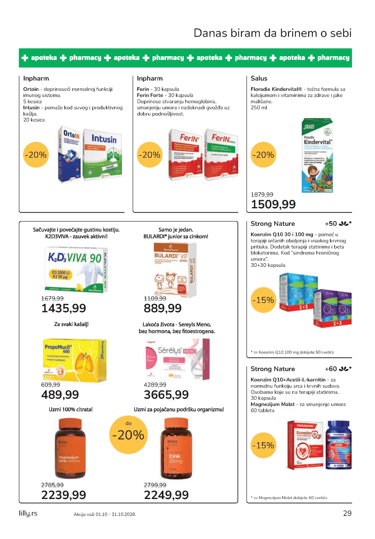 Lilly katalog akcija strana 29 – važi od 1.10. do 31.10.2026.