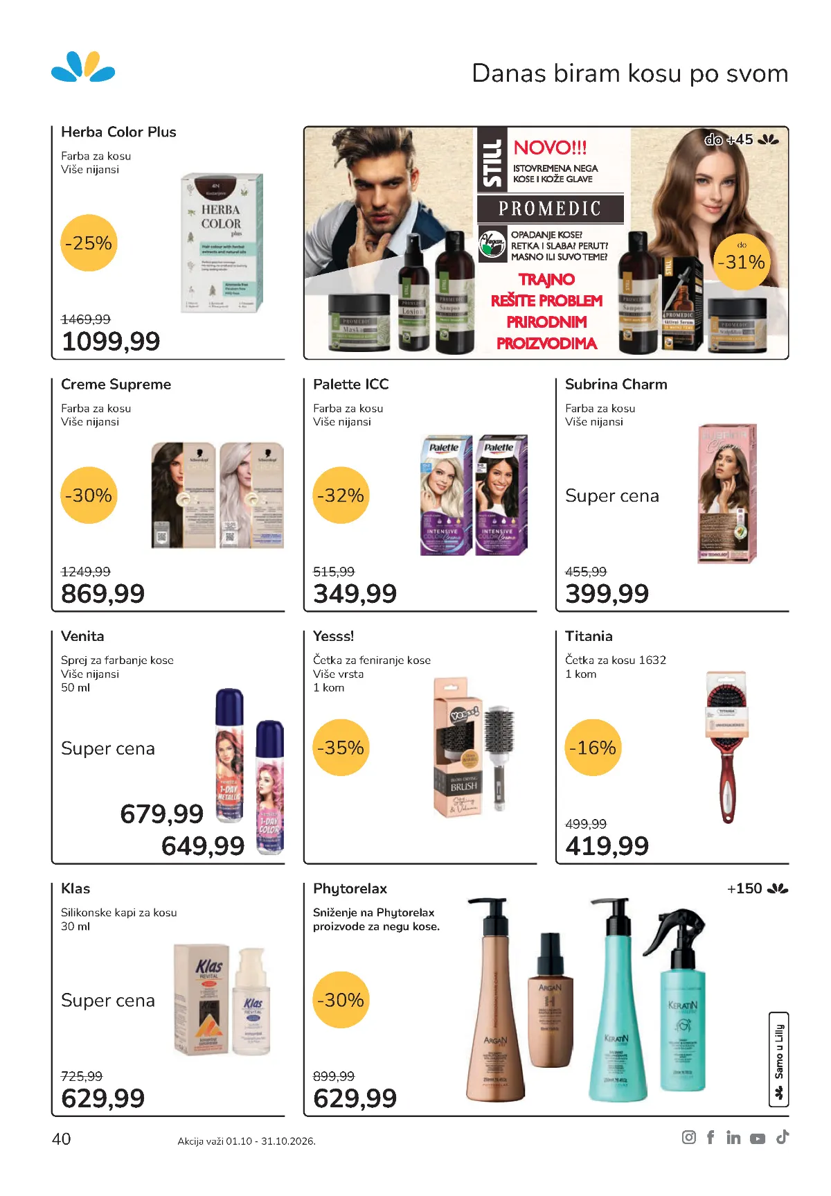 Lilly katalog akcija strana 40 – važi od 1.10. do 31.10.2026.