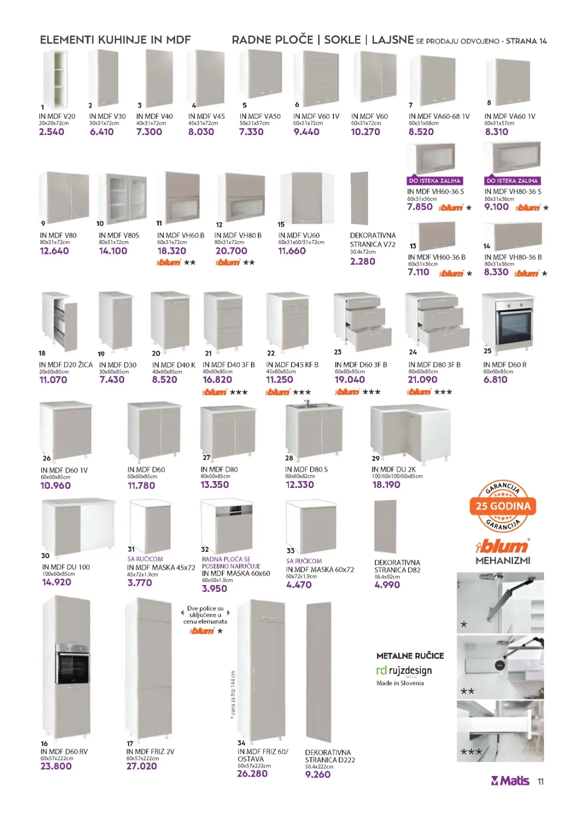 Matis katalog akcija strana 11 – važi od 1.9. do 30.9.2026.