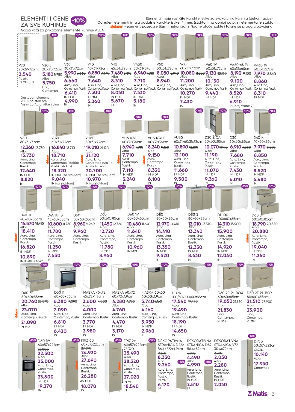 Matis katalog akcija strana 3 – važi od 1.9. do 30.9.2026.