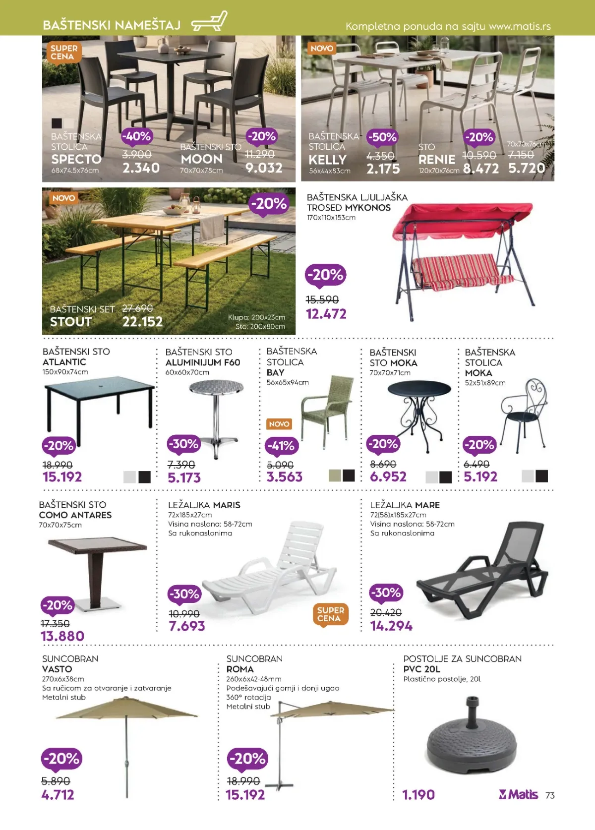 Matis katalog akcija strana 73 – važi od 1.9. do 30.9.2026.