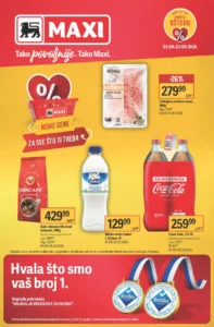 Maxi katalog akcija strana 1 – važi od 3.9. do 23.9.2026.