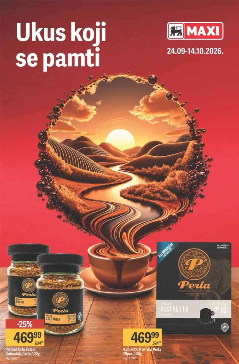 Maxi katalog akcija strana 1 – važi od 24.9. do 14.10.2026.