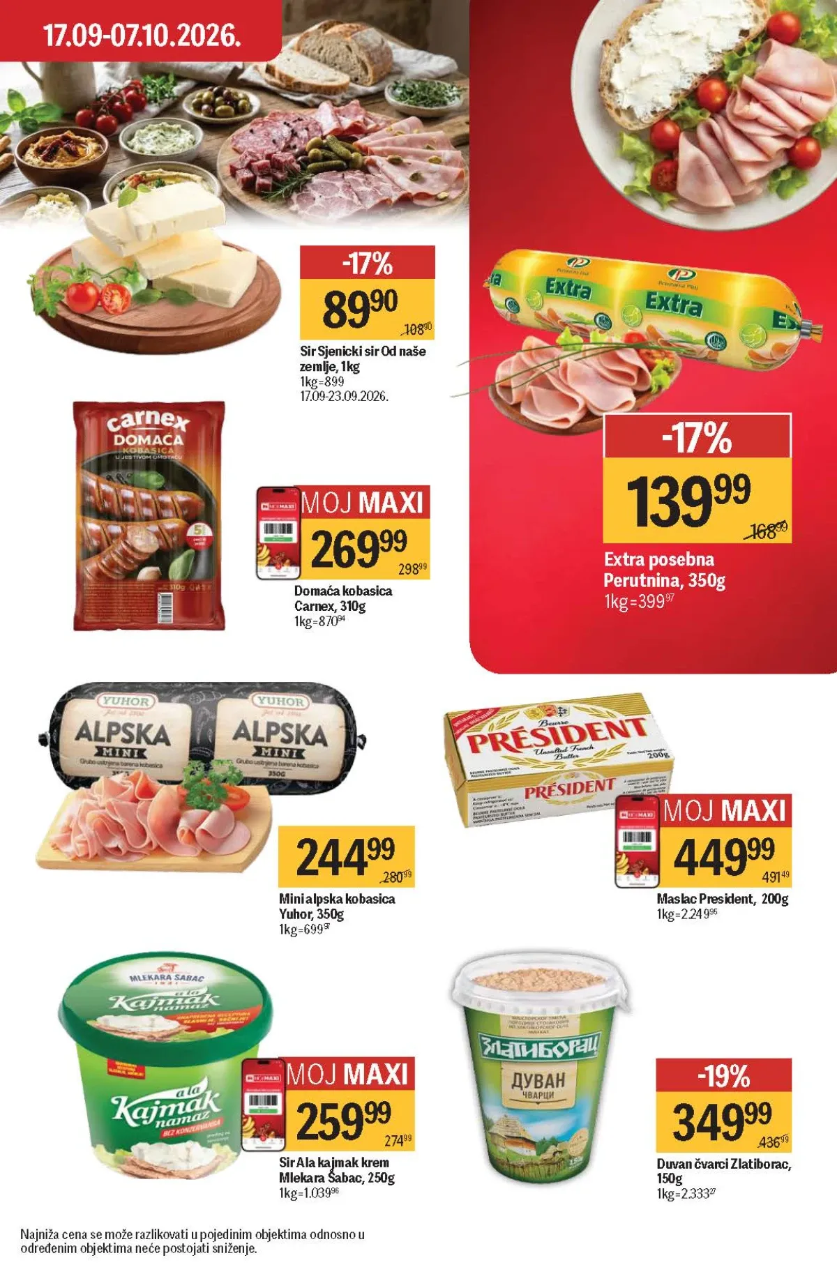 Maxi katalog akcija strana 15 – važi od 17.9. do 7.10.2026.