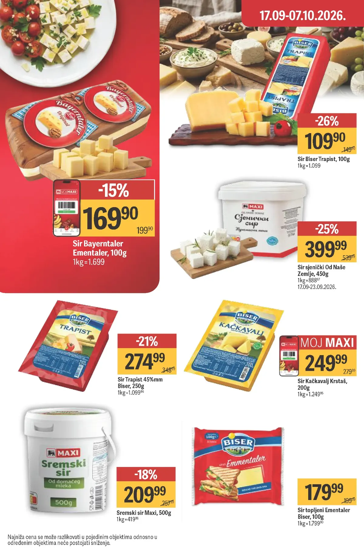 Maxi katalog akcija strana 18 – važi od 24.9. do 14.10.2026.