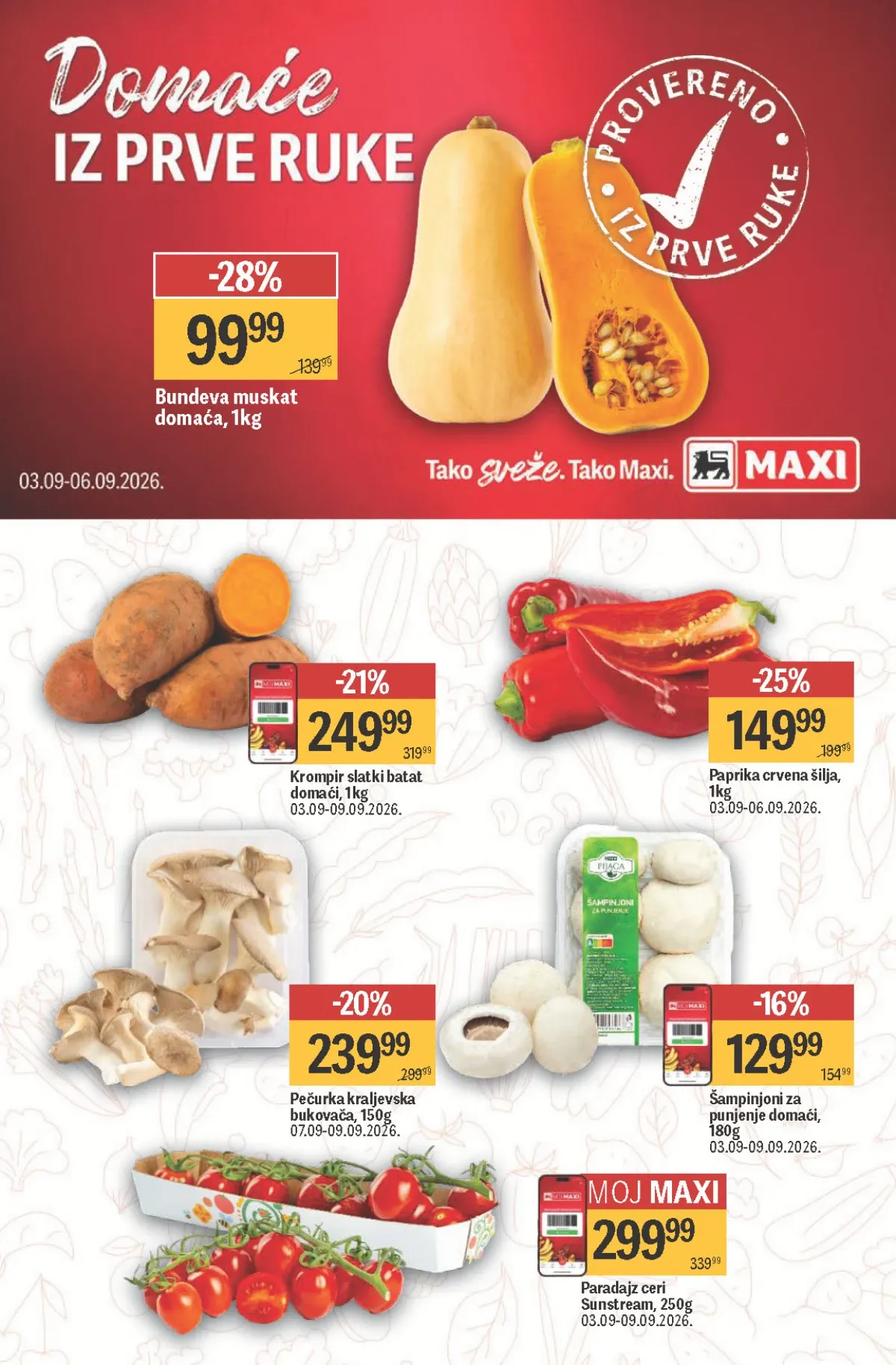 Maxi katalog akcija strana 2 – važi od 3.9. do 23.9.2026.