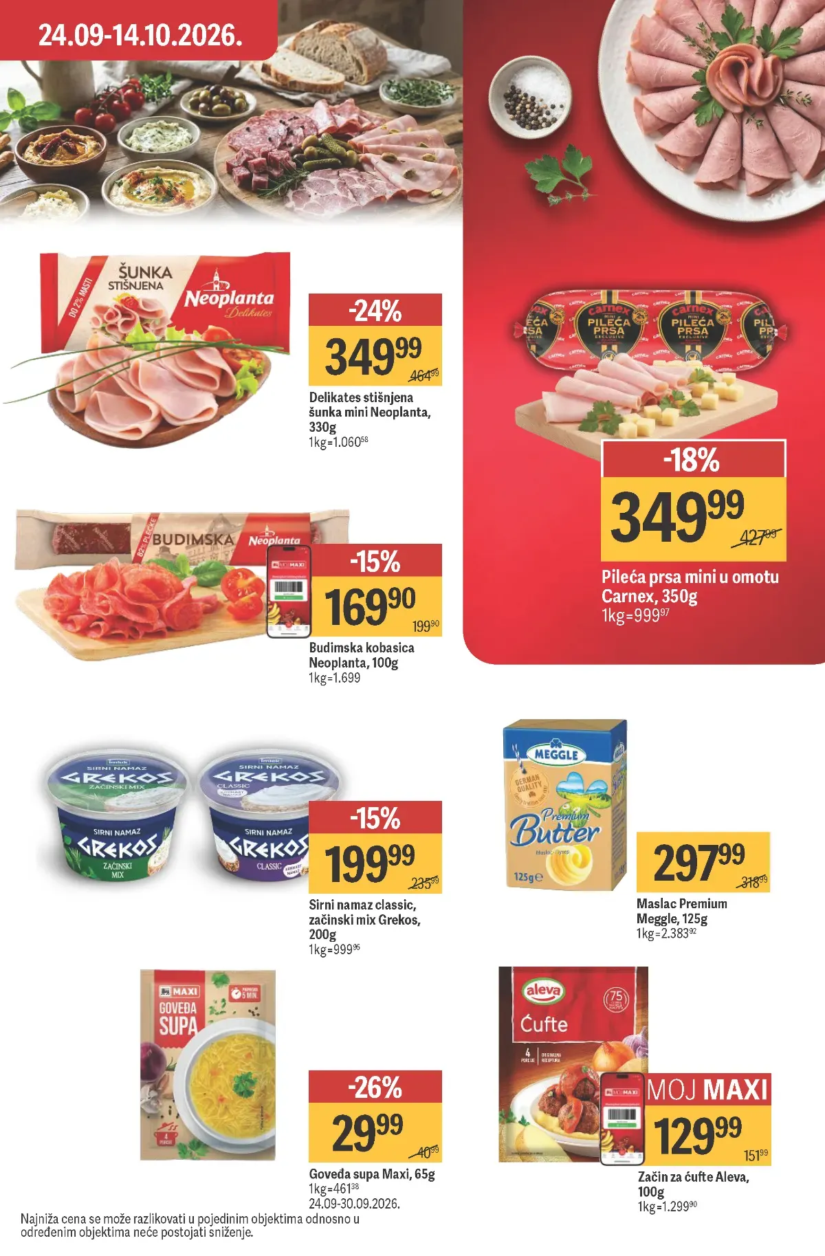 Maxi katalog akcija strana 21 – važi od 24.9. do 14.10.2026.