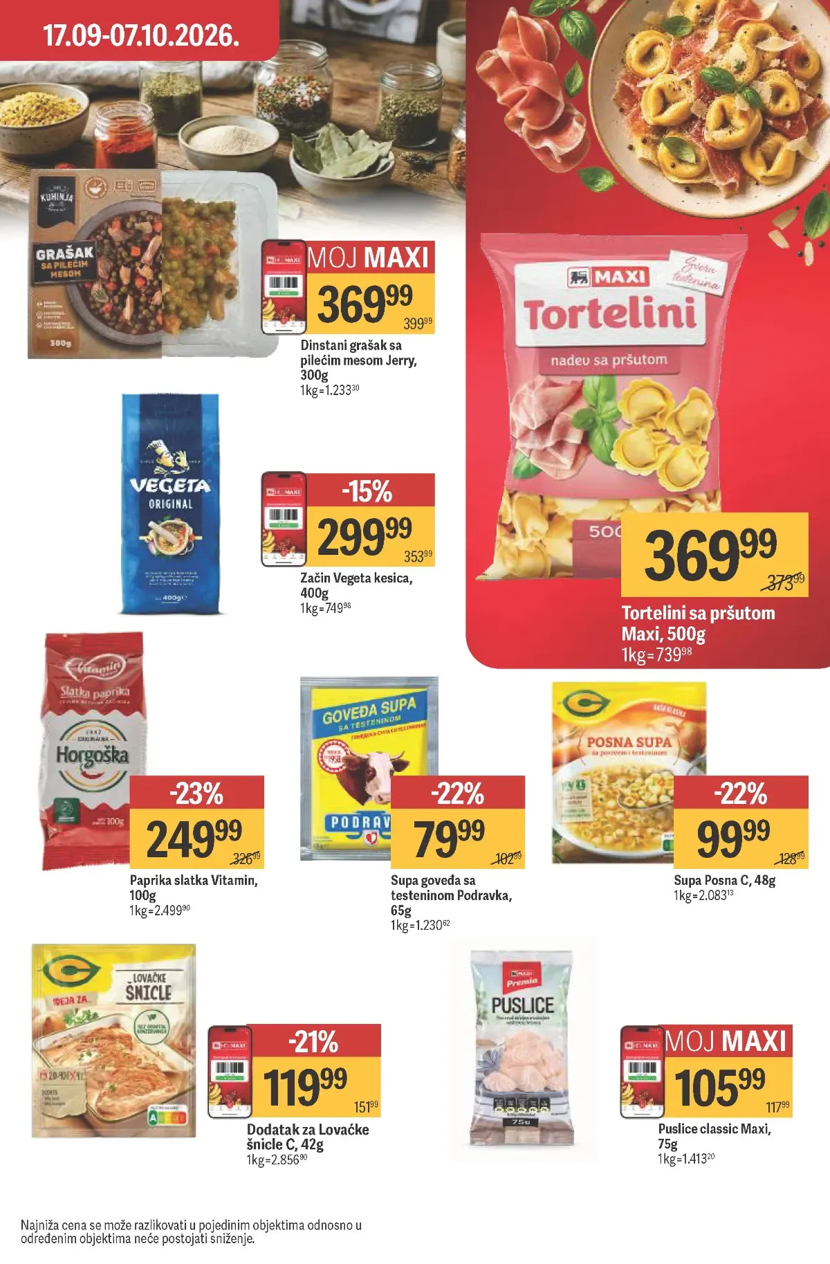 Maxi katalog akcija strana 22 – važi od 24.9. do 14.10.2026.