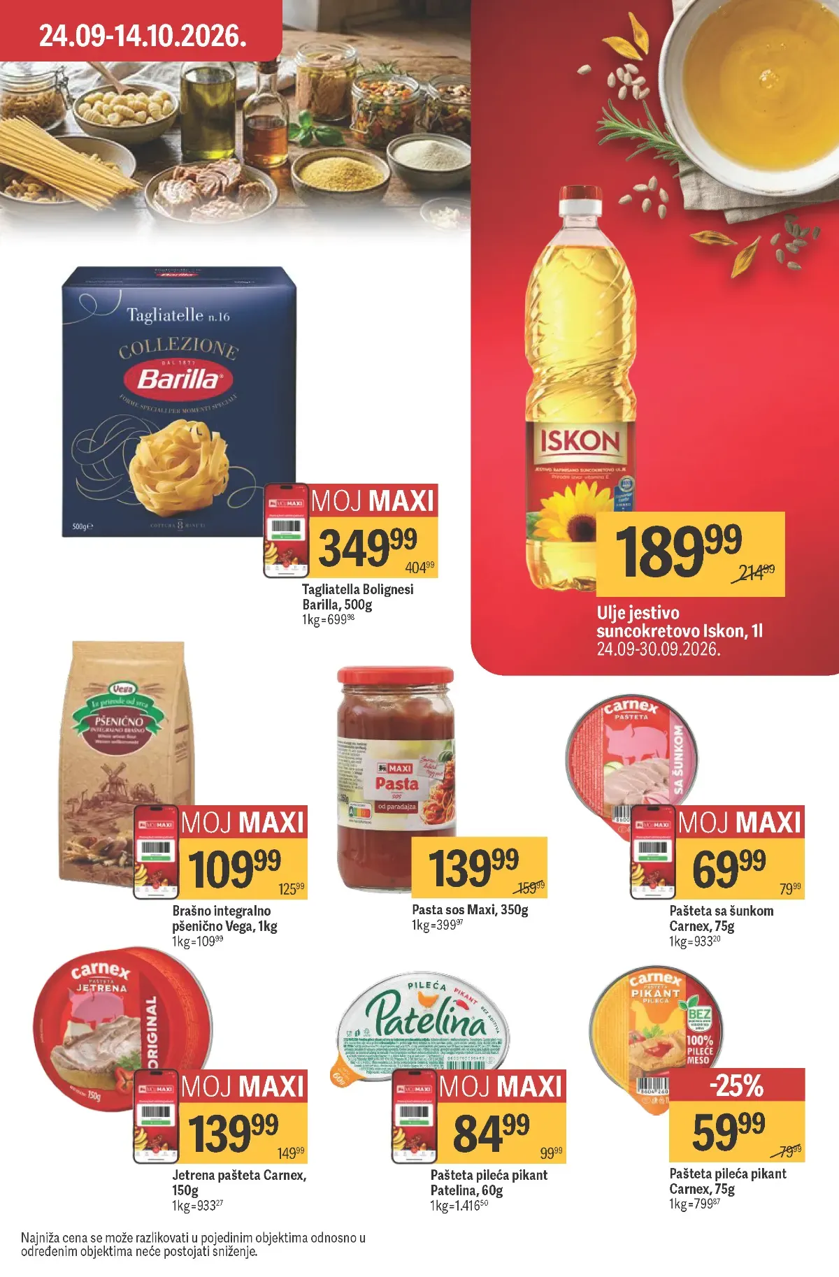 Maxi katalog akcija strana 25 – važi od 24.9. do 14.10.2026.