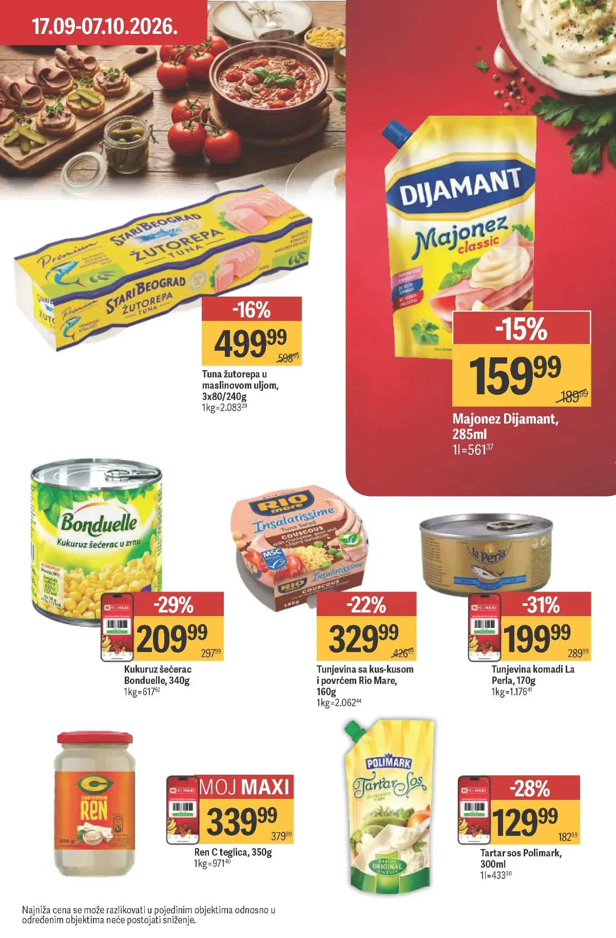 Maxi katalog akcija strana 26 – važi od 24.9. do 14.10.2026.