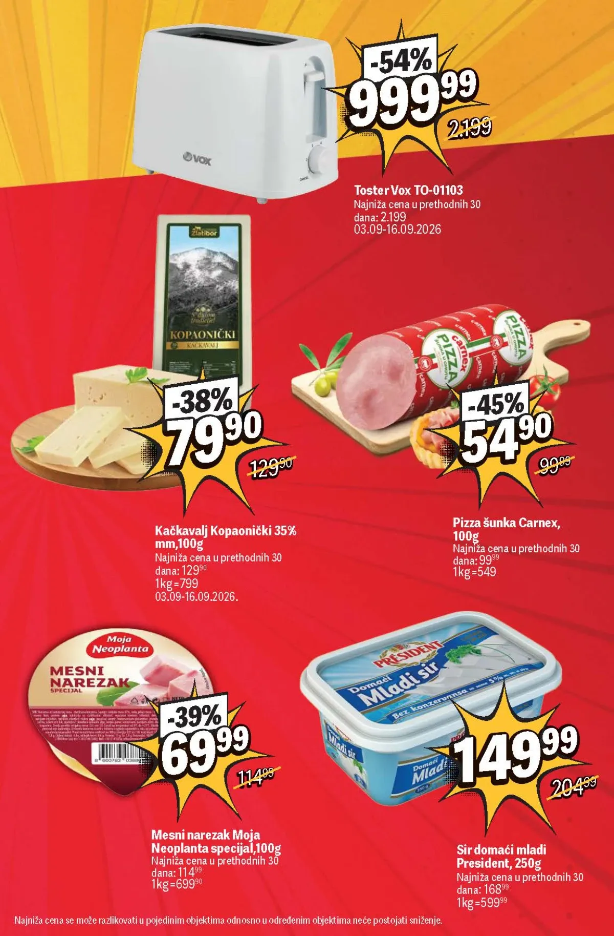 Maxi katalog akcija strana 3 – važi od 3.9. do 9.9.2026.
