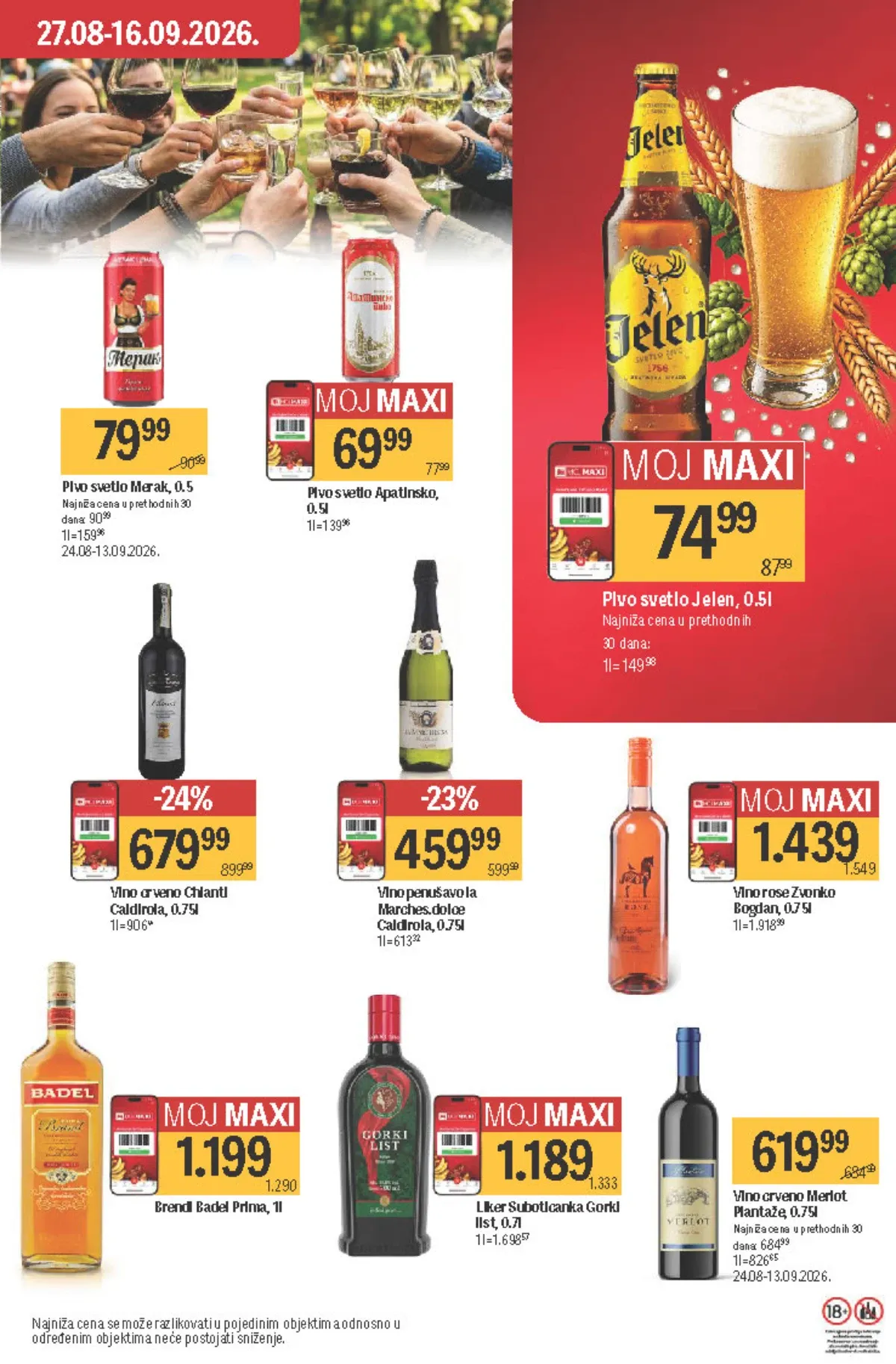 Maxi katalog akcija strana 38 – važi od 3.9. do 23.9.2026.