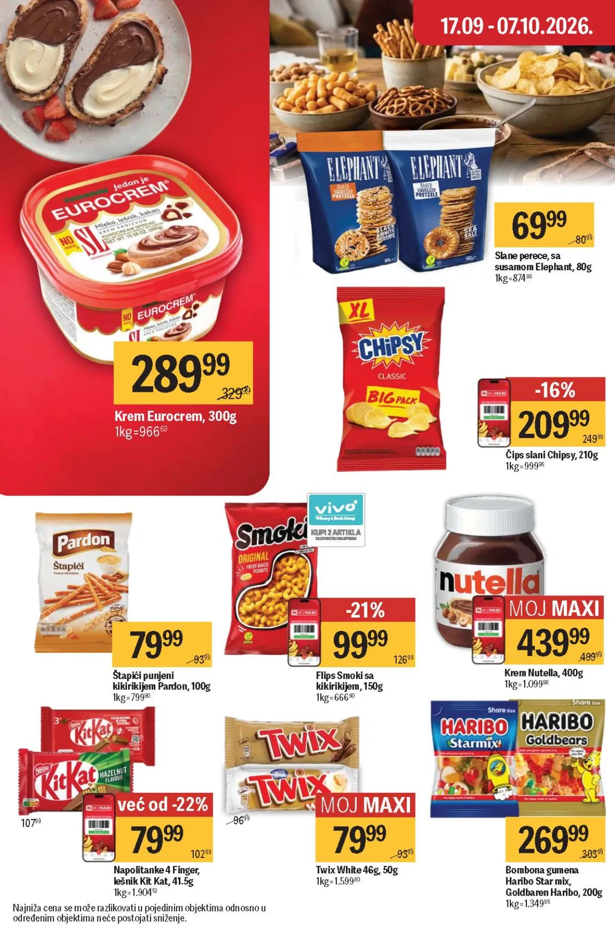 Maxi katalog akcija strana 38 – važi od 17.9. do 7.10.2026.