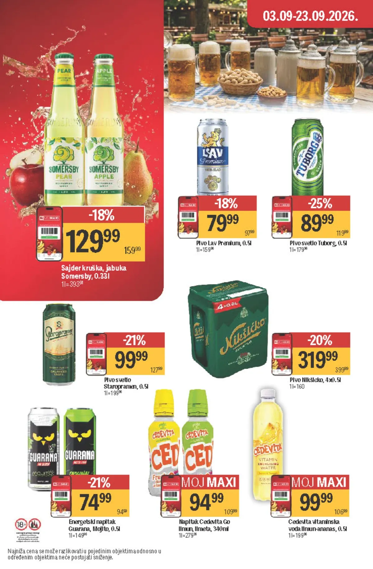 Maxi katalog akcija strana 40 – važi od 3.9. do 23.9.2026.