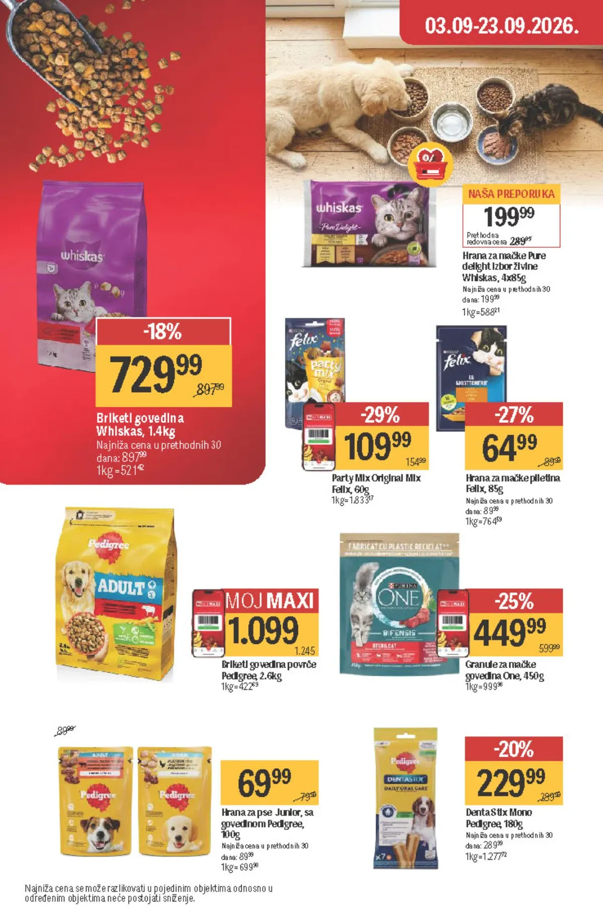 Maxi katalog akcija strana 46 – važi od 3.9. do 23.9.2026.