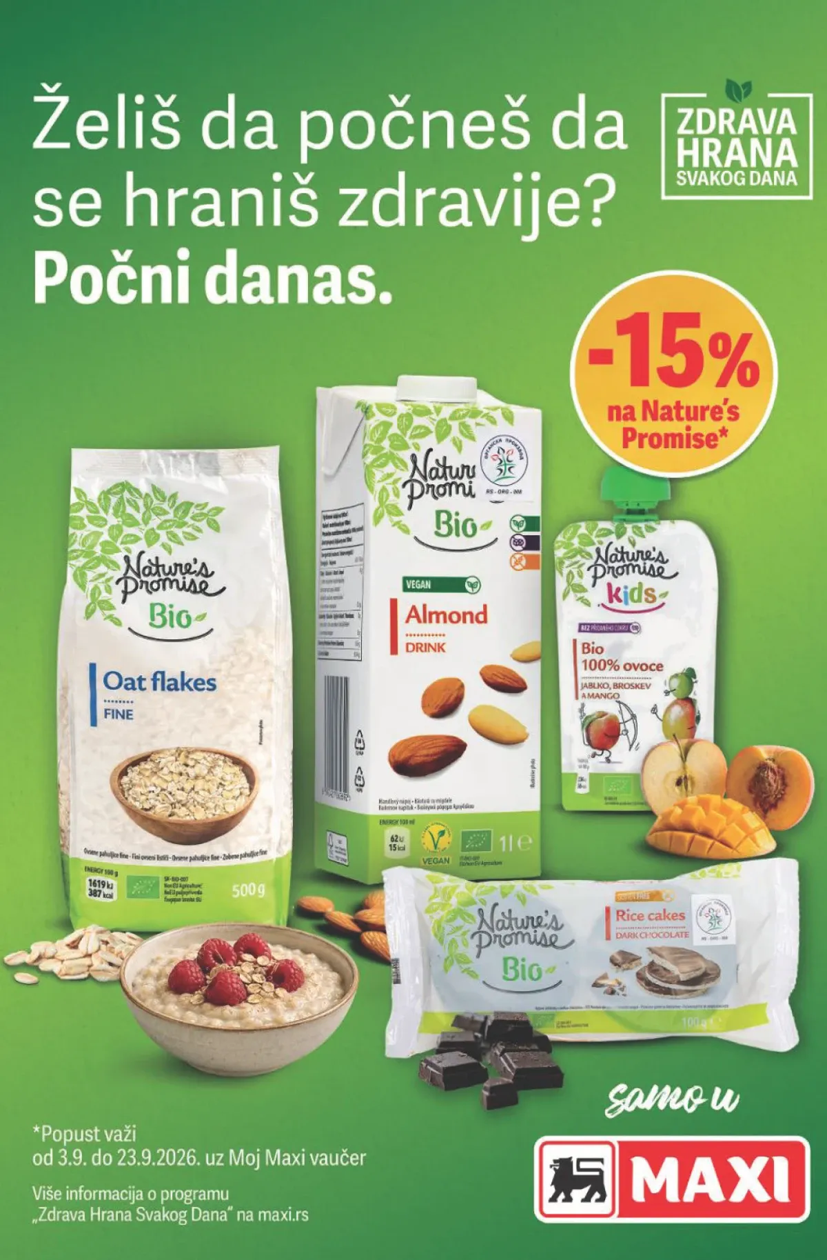 Maxi katalog akcija strana 6 – važi od 3.9. do 23.9.2026.