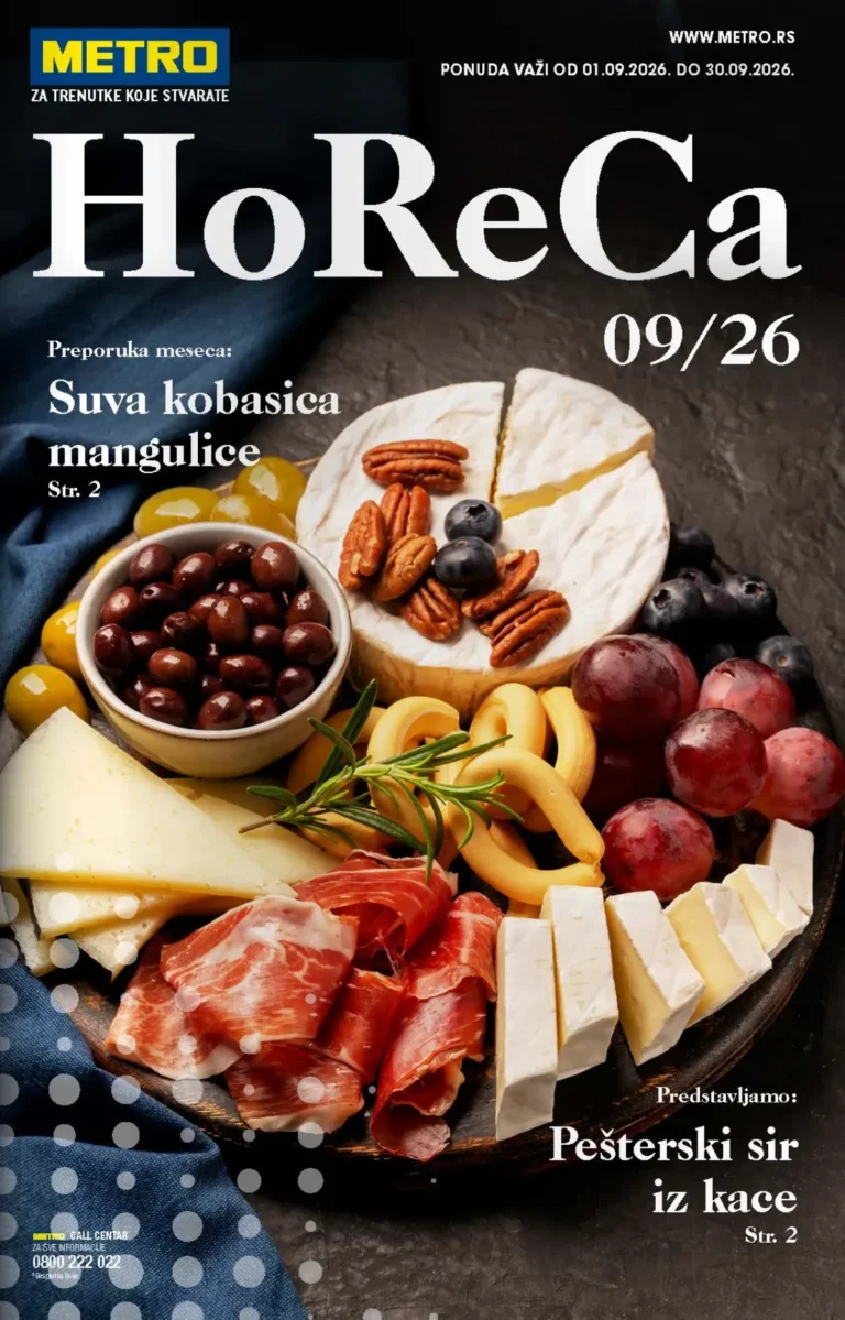 Metro katalog akcija strana 1 – važi od 1.9. do 30.9.2026.