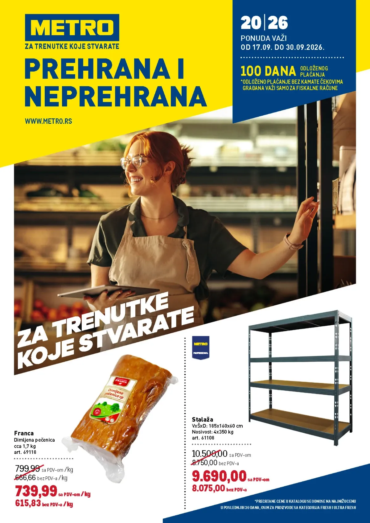 Metro katalog akcija strana 1 – važi od 17.9. do 30.9.2026.