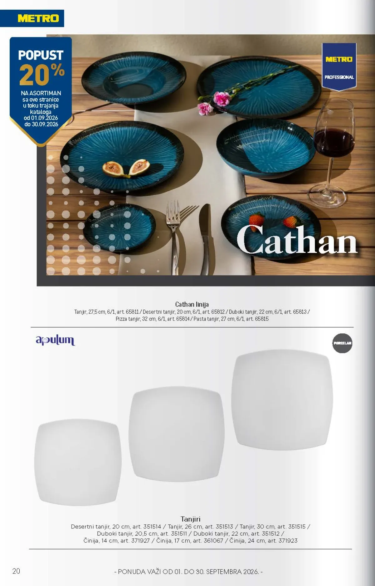 Metro katalog akcija strana 20 – važi od 1.9. do 30.9.2026.