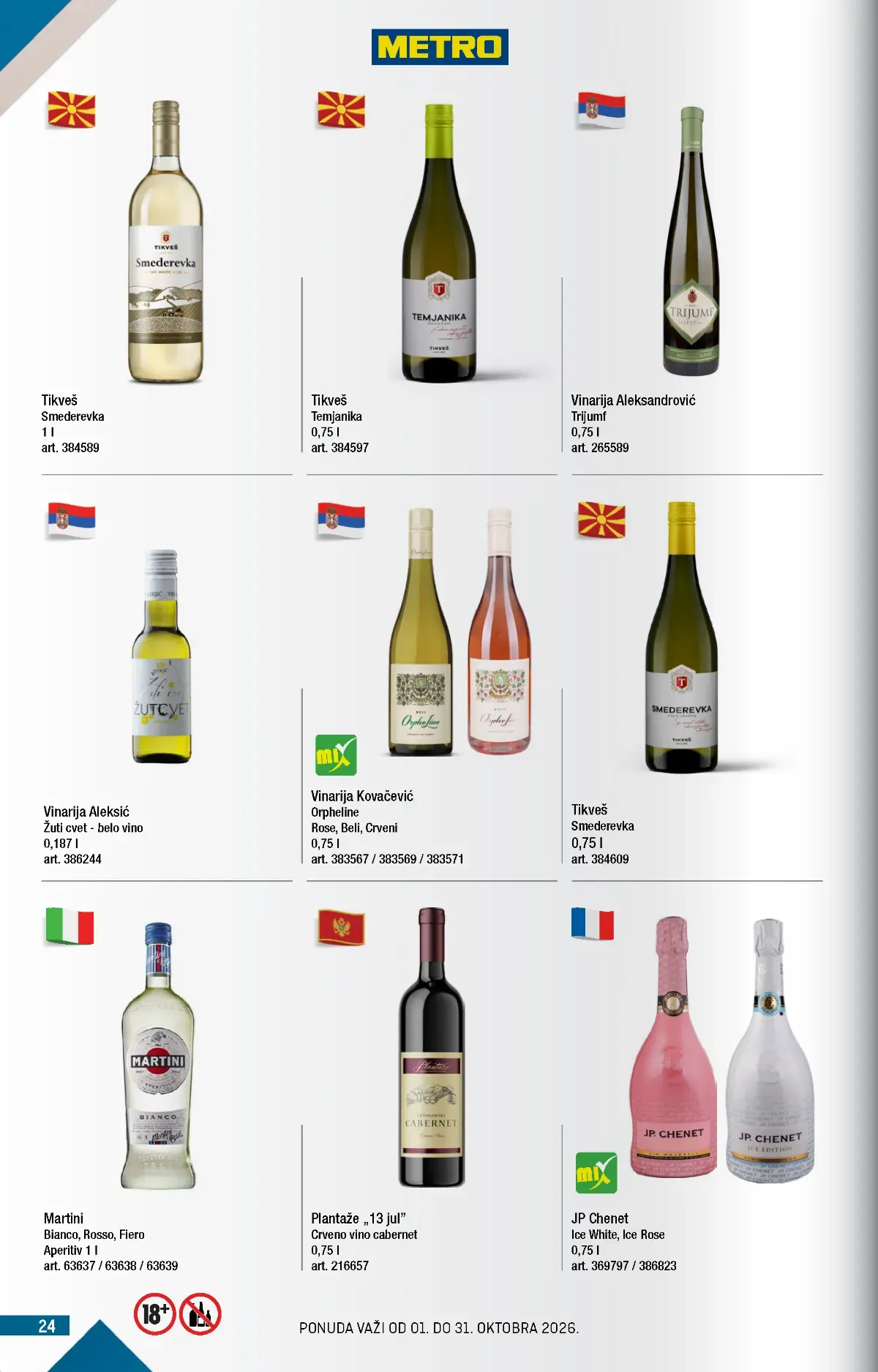 Metro katalog akcija strana 24 – važi od 1.10. do 31.10.2026.