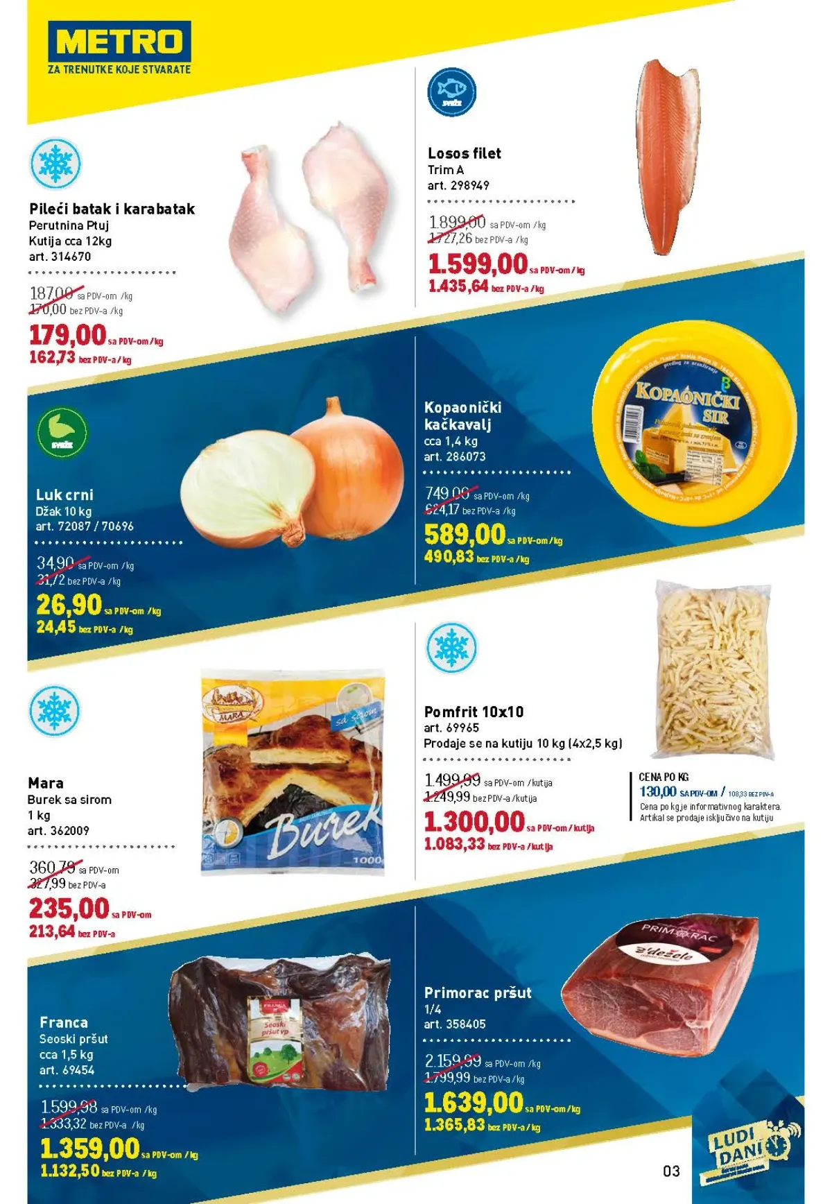 Metro katalog akcija strana 3 – važi od 2.9. do 5.9.2026.