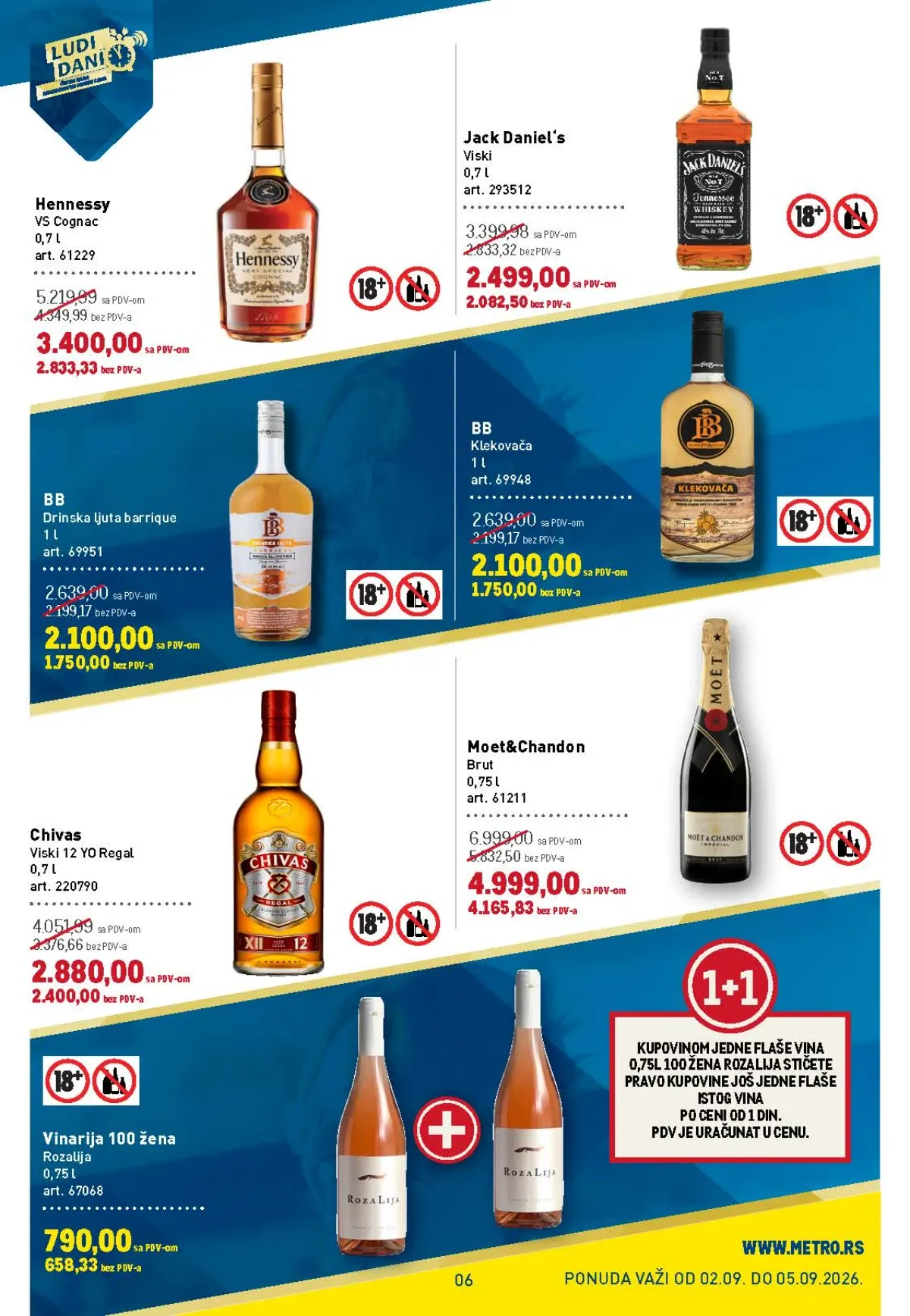 Metro katalog akcija strana 6 – važi od 2.9. do 5.9.2026.