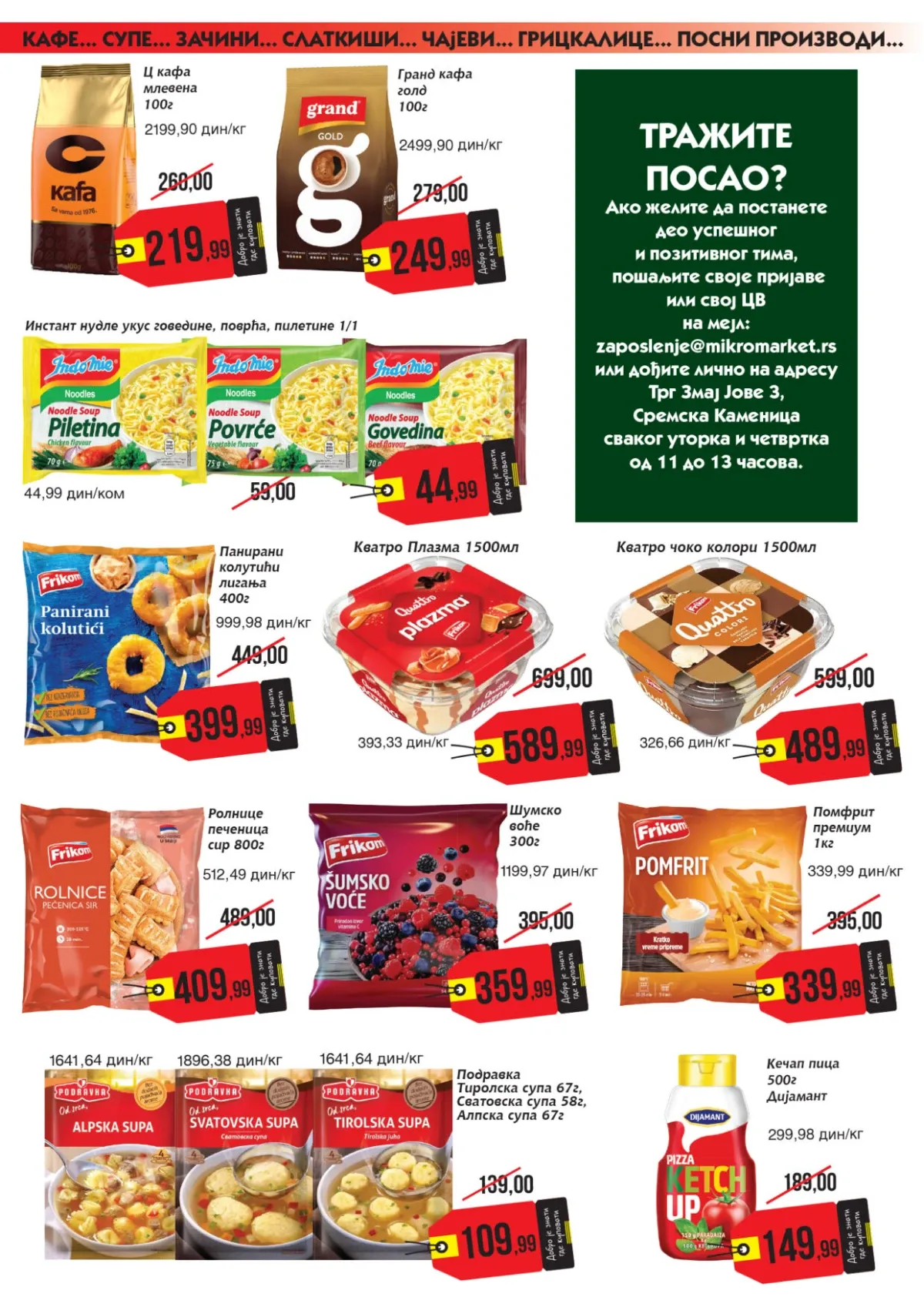 Mikromarket katalog akcija strana 6 – važi od 16.9. do 30.9.2026.