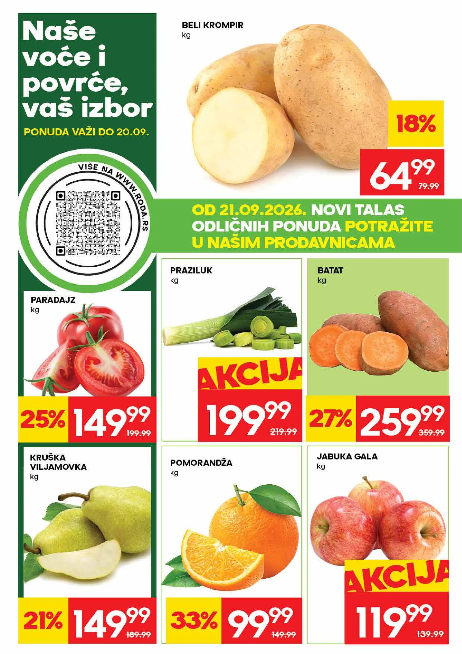 Roda katalog akcija strana 2 – važi od 14.9. do 27.9.2026.