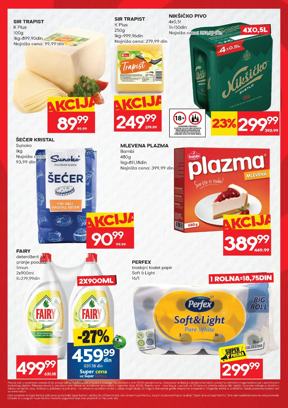 Roda katalog akcija strana 2 – važi od 24.9. do 27.9.2026.