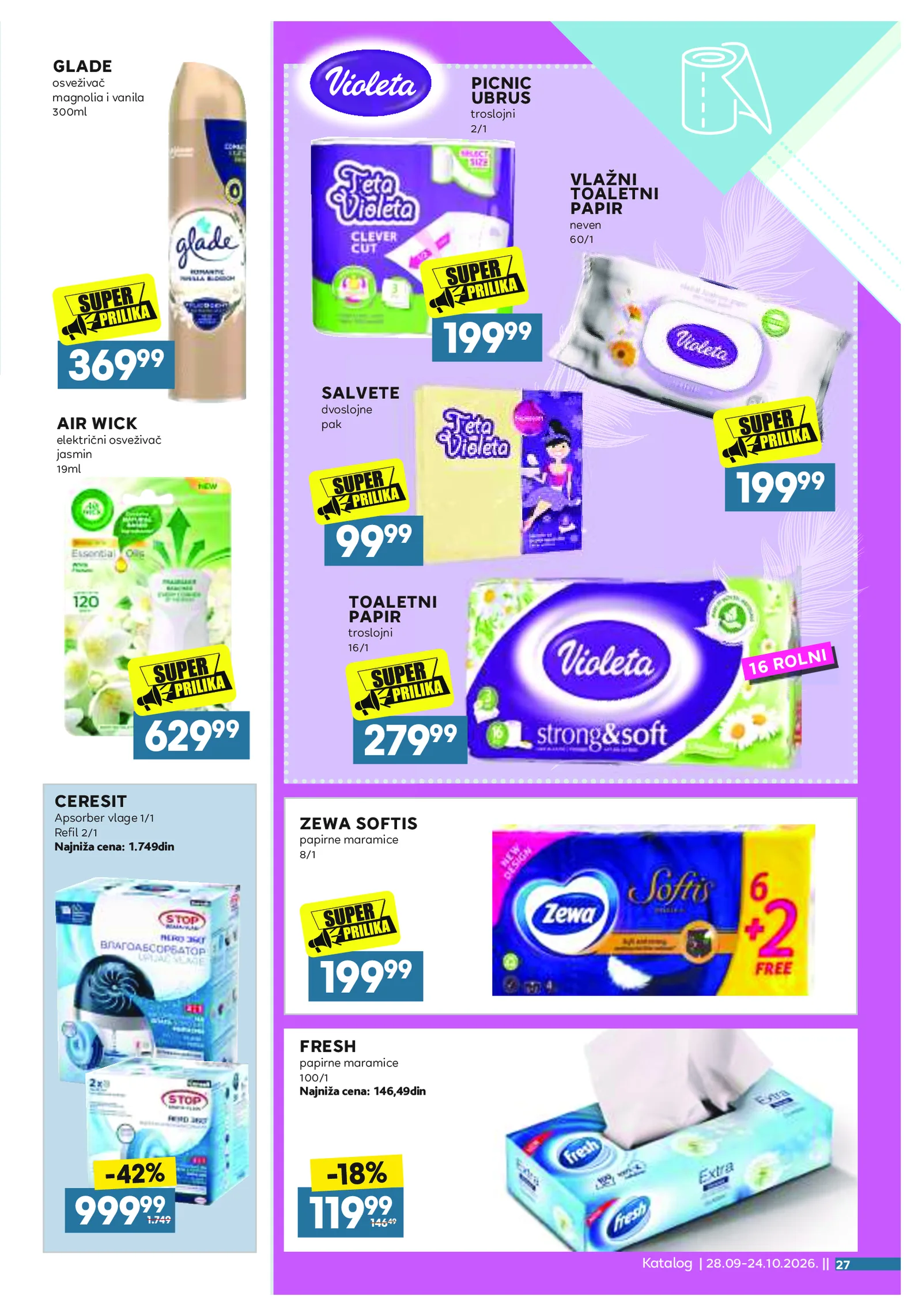 Roda katalog akcija strana 27 – važi od 28.9. do 24.10.2026.