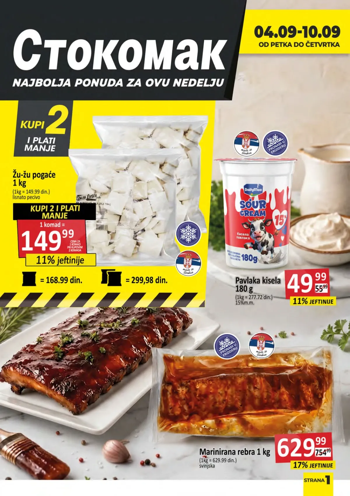 Stokomak katalog akcija strana 1 – važi od 4.9. do 10.9.2026.